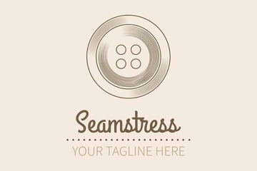 Seamstress Logo Design Template
