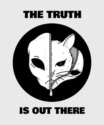 Alien Illustration T-Shirt Design Template