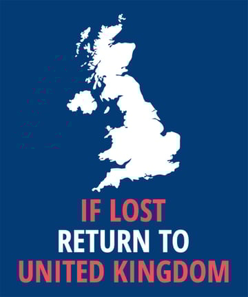 Patriotic T-Shirt Design Template with a United Kingdom Map Illustration