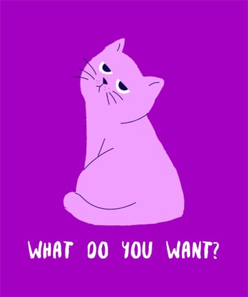 T-Shirt Design Generator with a Serious-Looking Kitten Doodle