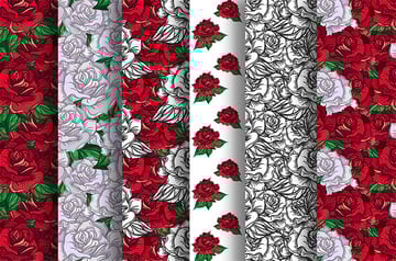 Romantic Roses Patterns