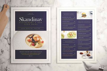 Skandinav Menu Sample Format