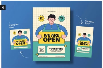 We Are Open Launch Flyer