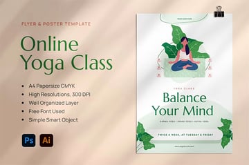 Yoga Life Marketing Poster and Flyer 