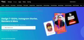 Placeit type Album Back Cover in the Search Bar