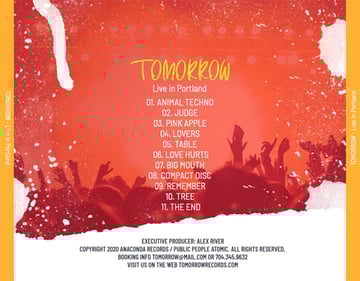 Cover CD Back Template with Paint Splashes