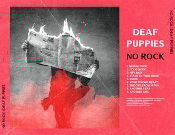 Back of CD Cover Information with a Monochromatic Picture