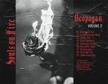 Goth-Metal Album Art Back Cover for a Punk Goth Album