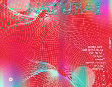 Rock Album Back Cover Maker with Abstract Graphic