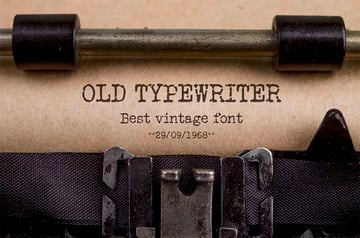 Old Typewriter Font