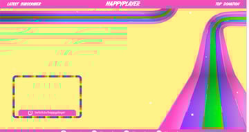 Twitch Webcam Border PNG Design Featuring a Colorful Webcam Frame