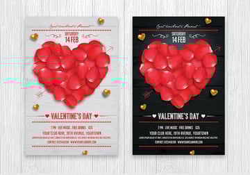 Valentine's Day Flyer Template