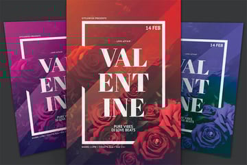 Valentines Day Flyer Template 