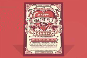 Valentine's Day Flyer Template