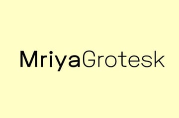 Mriya Grotesk Sans-Serif Typeface