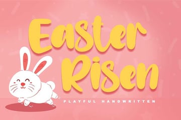 Easter Risen Easy Fun Fonts