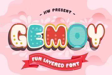 Gemoy Fun Layered Font