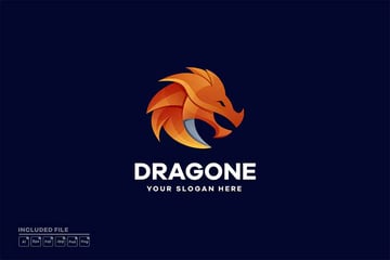 Dragon Symbol Logo