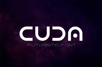 Cuda Futuristic Techno Fonts