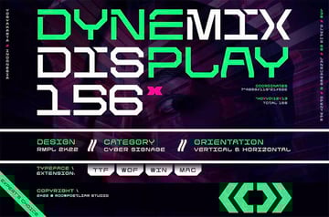 Dynemix Futuristic Font Style 