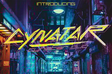 Cynatar Font Duo Cyber Punk Fonts