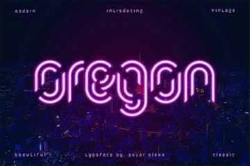 Oregon Futuristic Fonts