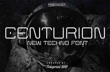 Centurion Futuristic Techno Fonts