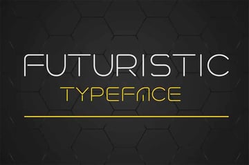 Futuristic Linear Fonts