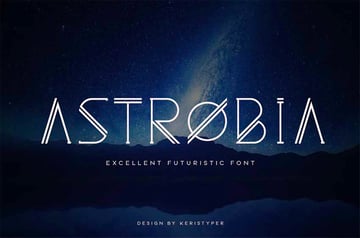 Astrobia Futuristic Font