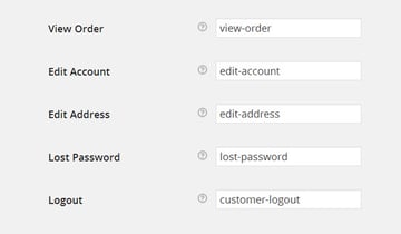 My Account Endpoints