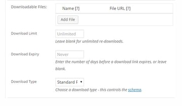 General tab showing Downloadable section