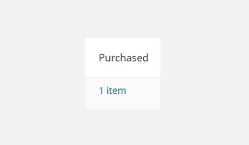 Number of items purchased