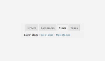 Stock reports in WooCommerce