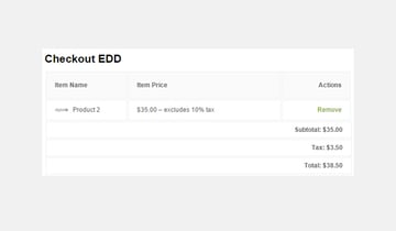 Easy Digital Downloads Taxes Settings