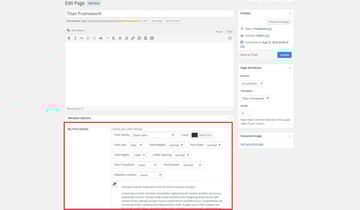 Adding font options to a meta box