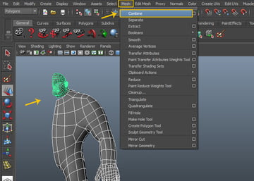 Mesh  Combine command