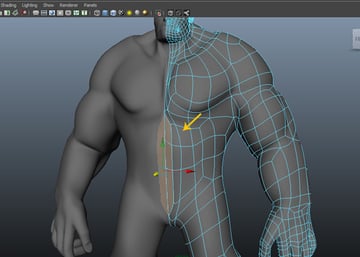 Delete the center faces