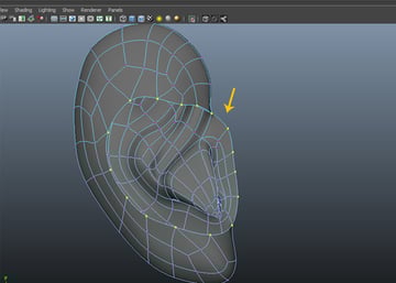 Reduced border vertices