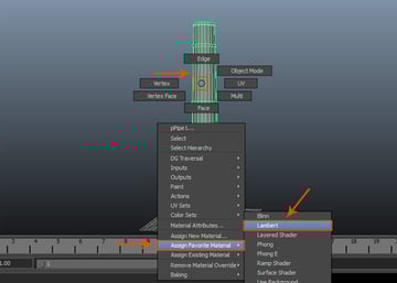 Assign Favorite Material  Lambert