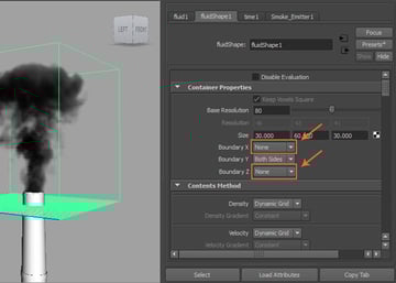 Attribute Editor  Fluid Shape