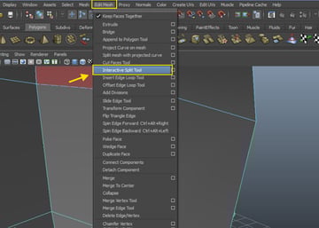Edit Mesh  Interactive Split Tool