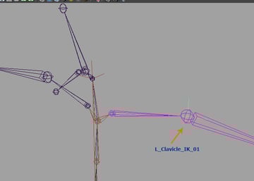 Rename it as L_Clavicle_IK_01