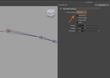 Set the Current solver to ikRpsolver