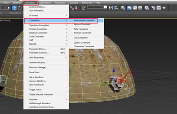 Animation  Constraint Attachment Constraint