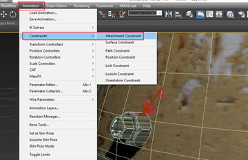 Animation  Constraint Attachment Constraint 