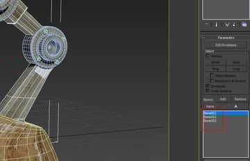 three bones inside the list