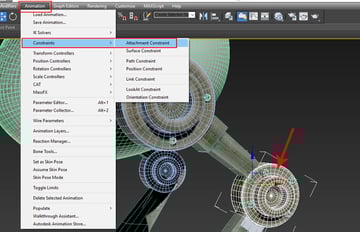 Animation  Constraint Attachment Constraint