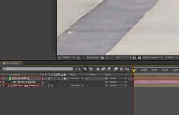 Null object and 3D camera