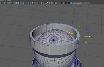 Vertex selection mode