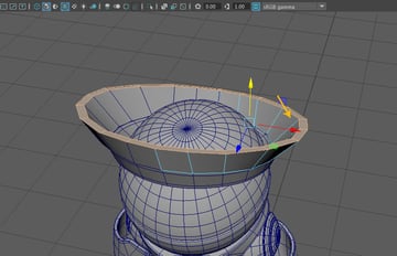 Extrude the top faces